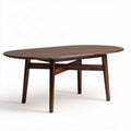 Oval Wooden Dining Table for Casual Dining – Solid Wood – 200 x 100 x 75cm