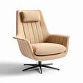 Fabric Lounge Chair with Swivel Base – Living Room Seating – Upholstery Material – 80 x 80 x 90cm