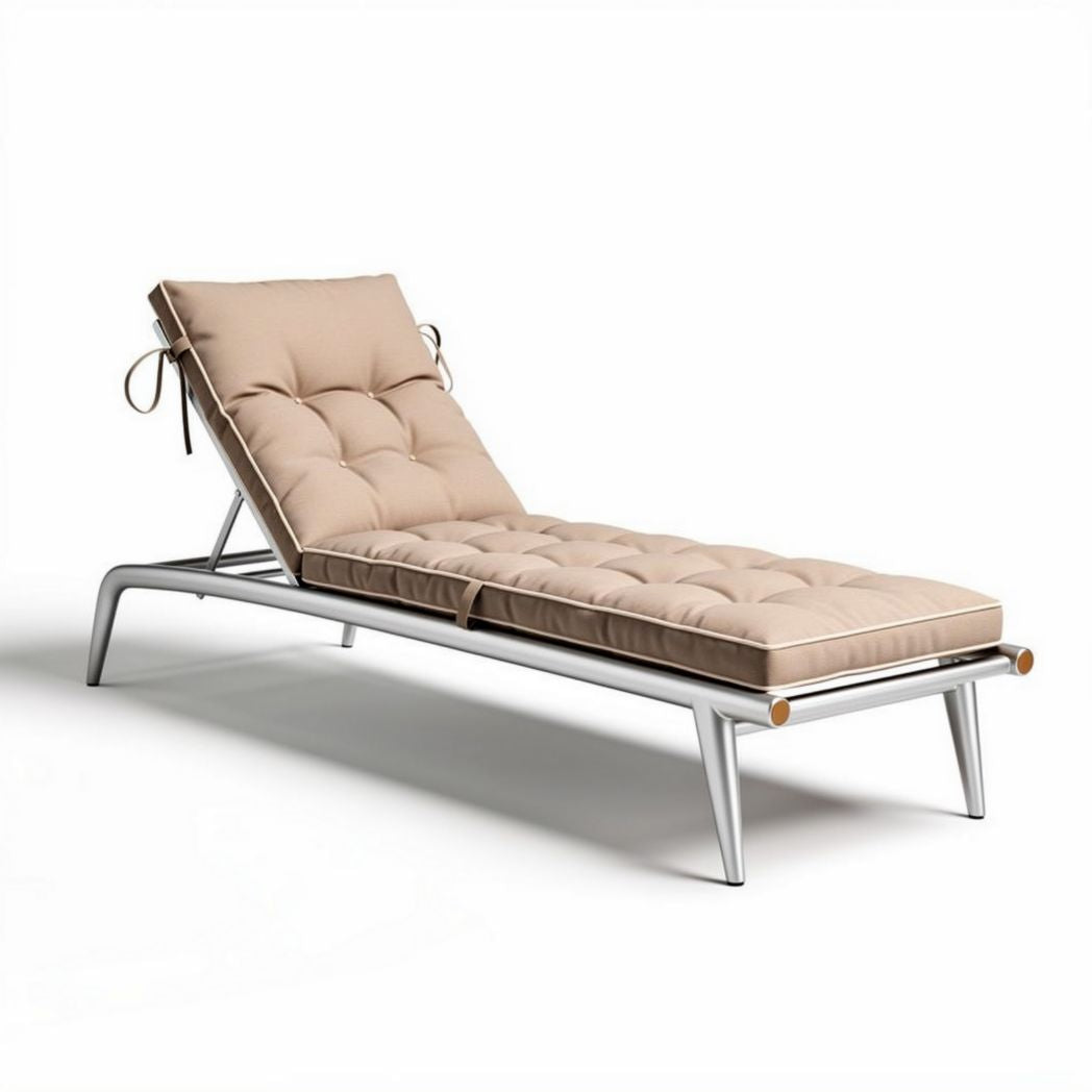 Aluminum Outdoor Lounge Chair with Cushions for Relaxation – 200 x 70 x 30cm